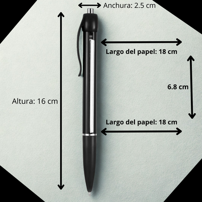 Bolígrafo con papel oculto